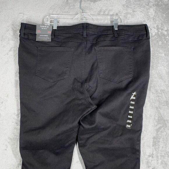 Torrid Jeans Women 26 Short Black Luxe Skinny Casual Neutral Minimal Grunge Punk - Picture 5 of 11